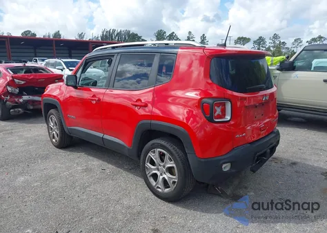 2018 Jeep Renegade Limited 4X4 из США, поврежденный, VIN ZACCJBDB6JPG87417